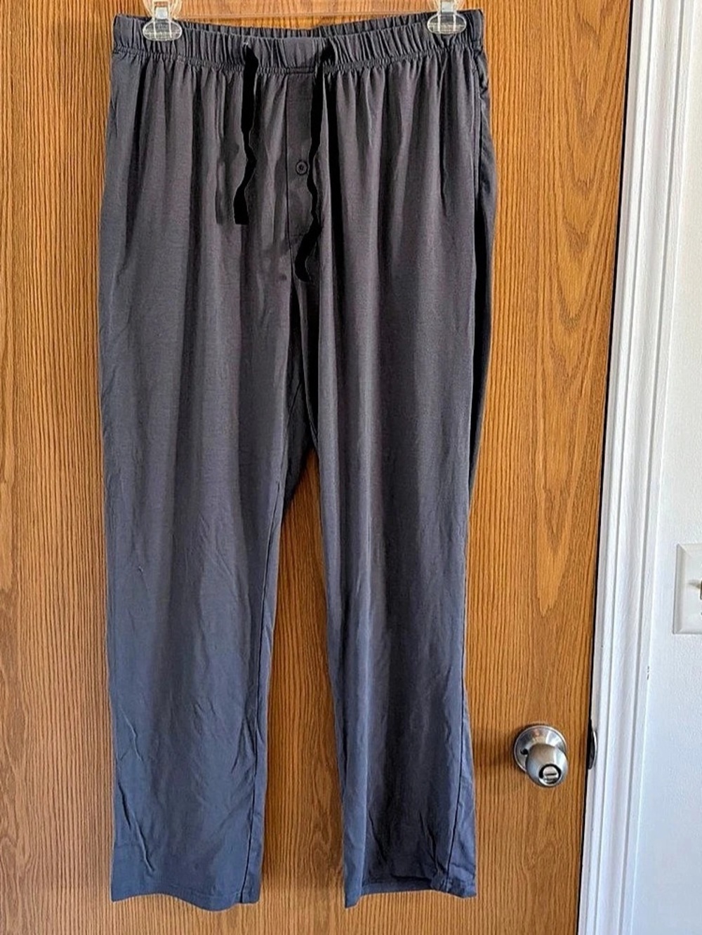 Bamboo Cool Blue Gray Lounge Pajama Pants Men’s Size L Viscose Bamboo